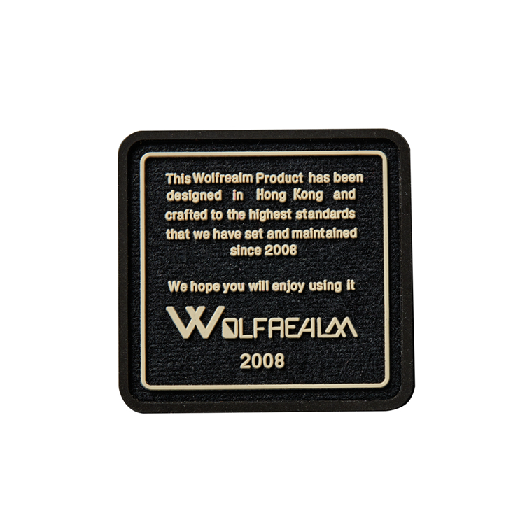 custom text iron patch silicone